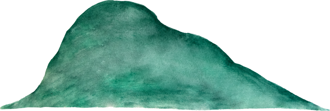 Watercolor Dark Green Painted Abstract Stroke